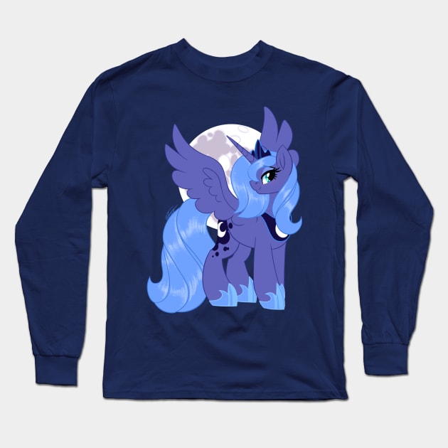 Princess 'Woona' Luna Long Sleeve T-Shirt by Marie Oliver